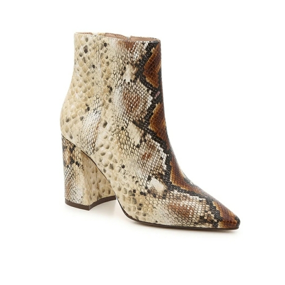 Charles David "Virgil" Ankle Snakeskin Boots - sz 8.5 - Picture 1 of 10